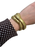 Sidney Garber, 18K Yellow Gold Rolling Bangle Bracelet