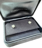 Tiffany & Co. 1.42 Carat Round Brilliant Cut Diamond Stud Earrings
