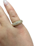 Vintage Van Cleef & Arpels, 18K Yellow Gold and Diamond Bombé Ring