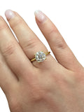 Sylvie, GIA 2.00 Carat Round Brilliant Cut Diamond Engagement Ring