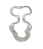 30.00 Carats Diamond Multistrand Necklace, 18 Karat White Gold