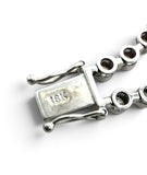 30.00 Carats Diamond Multistrand Necklace, 18 Karat White Gold