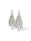 Vintage Diamond Chandelier Earrings, 16 Carats, Platinum