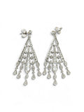 Vintage Diamond Chandelier Earrings, 16 Carats, Platinum