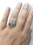 Vintage, 1950's Diamond and Natural Brown Diamond Toi Et Moi Ring, Platinum