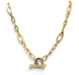 Roberto Coin, Yellow Gold Oval Link Toggle Necklace, 18K