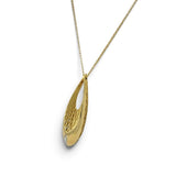 Roberto Coin, "Golden Gate" Yellow Gold and Diamond Pendant/ Necklace, 18K