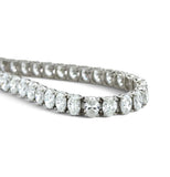 20.56 Carats Oval Cut Diamond Tennis Bracelet