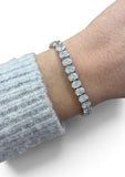 20.56 Carats Oval Cut Diamond Tennis Bracelet