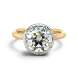 GIA Certified 3.03 Carat Round Brilliant Cut Diamond Engagement Ring