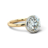 GIA Certified 3.03 Carat Round Brilliant Cut Diamond Engagement Ring