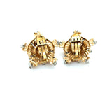 Retro, Ruby and Diamond Star Set, 14K Yellow Gold
