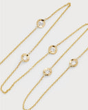 Roberto Coin, 18K Yellow Gold and Diamond Station Necklace