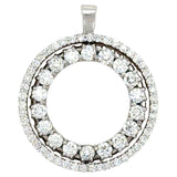Roberto Coin, Diamond and Sapphire Convertible Circle Pendant