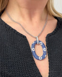 Roberto Coin Love in Verona Sapphire and Diamond Pendant Necklace 18K