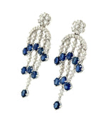 Sapphire and Diamond Chandelier Earrings, 18K