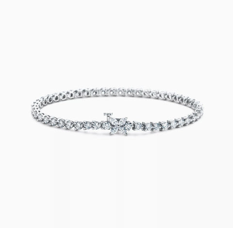 Tiffany & Co., Victoria 4.73 Carat Diamond and Platinum Bracelet