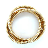 Sidney Garber, 18K Yellow Gold Rolling Bangle Bracelet