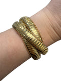 Sidney Garber, 18K Yellow Gold Rolling Bangle Bracelet