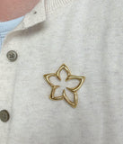 Tiffany & Co. 18K Yellow Gold Flower Star Brooch