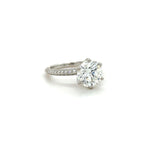 Tiffany & Co., 2.46 Carat Diamond Pavé Tiffany Engagement Ring