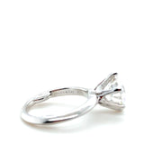 Tiffany & Co., 3.08 Carat Round Brilliant Cut Diamond Engagement Ring