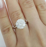 Tiffany & Co., 3.15 Carat Round Brilliant Cut Diamond Engagement Ring
