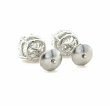 Tiffany & Co. 4.05 Carat Round Brilliant Cut Diamond Stud Earrings