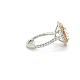 Tiffany & Co., 4.17 Carat Diamond and Pink Diamond Soleste Halo Engagement Ring