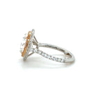 Tiffany & Co., 4.17 Carat Diamond and Pink Diamond Soleste Halo Engagement Ring