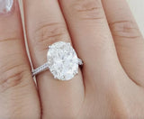 Tiffany & Co., 5.26 Carat Oval Brilliant Cut Diamond "Novo" Engagement Ring