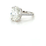 Tiffany & Co., 5.26 Carat Oval Brilliant Cut Diamond "Novo" Engagement Ring