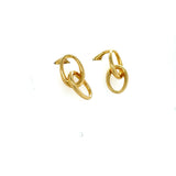 Tiffany & Co., Elsa Peretti, 18K Yellow Gold Double Loop Earrings