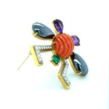 Tiffany & Co. Paloma Picasso Gemstone and Diamond Insect Brooch