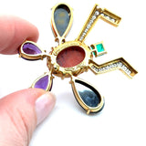 Tiffany & Co. Paloma Picasso Gemstone and Diamond Insect Brooch