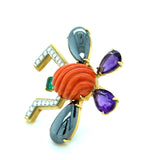 Tiffany & Co. Paloma Picasso Gemstone and Diamond Insect Brooch