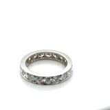 Tiffany & Co., Platinum and 3.00 Carat Round Brilliant Cut Diamond Band