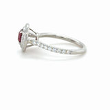 Tiffany & Co., Soleste Ruby and Diamond Ring Platinum