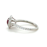 Tiffany & Co., Soleste Ruby and Diamond Ring Platinum