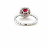 Tiffany & Co., Soleste Ruby and Diamond Ring Platinum