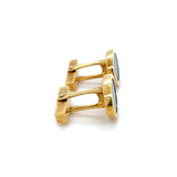 Tiffany & Co. Vintage 18K Yellow Gold and Onyx Cufflinks