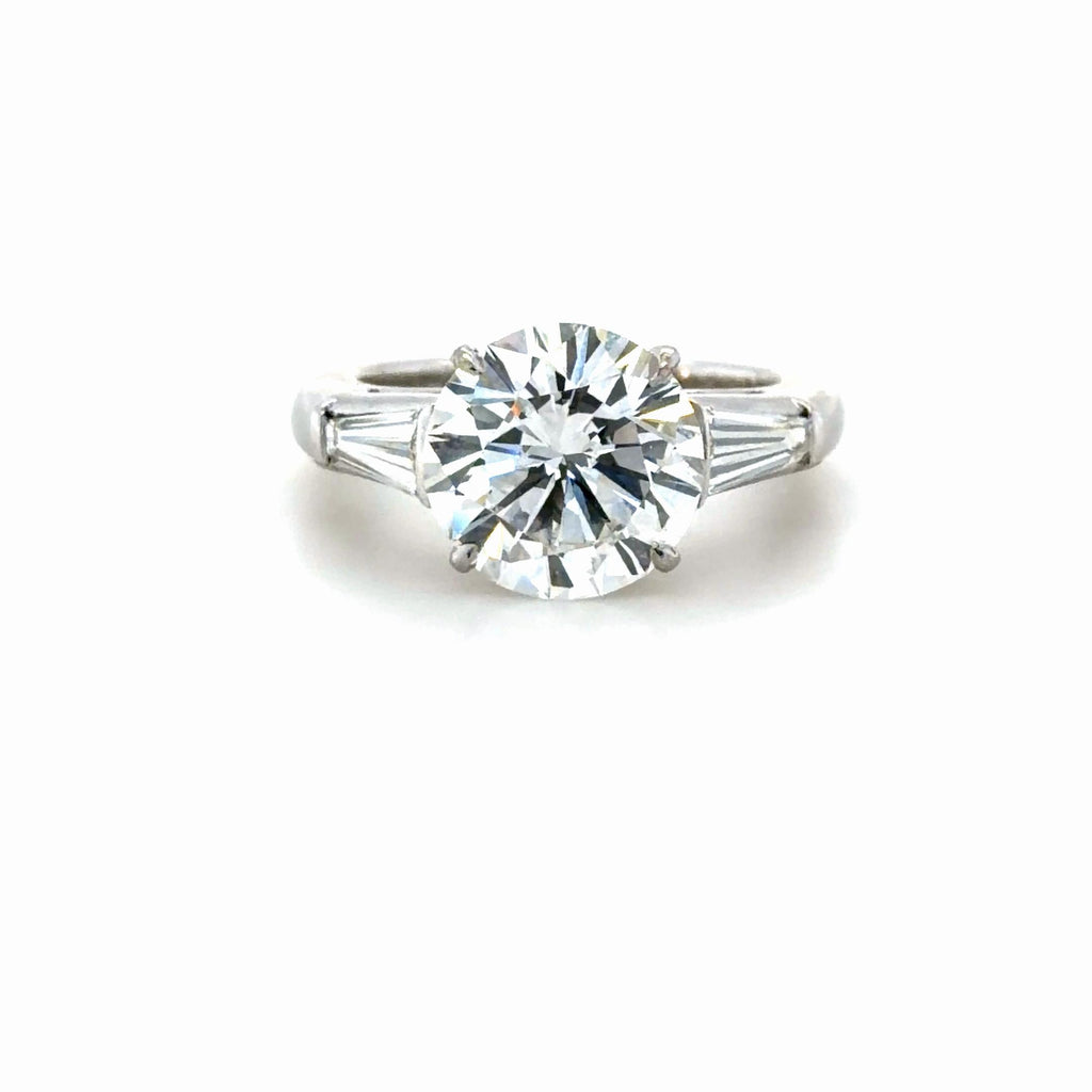 Tiffany & Co., 4.04 Carat Round Brilliant Diamond Engagement Ring