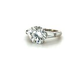 Tiffany & Co., 4.04 Carat Round Brilliant Diamond Engagement Ring