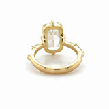 5.03 Carat Antique Cushion Cut Diamond Ring in 18k Gold