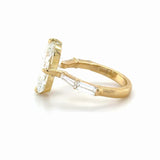 5.03 Carat Antique Cushion Cut Diamond Ring in 18k Gold