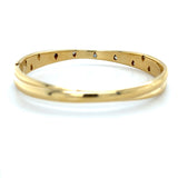 Tiffany & Co. Etoile Yellow Gold, Platinum and Diamond Bangle Bracelet