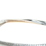 Tiffany & Co., Frank Ghery Torque 18K White Gold and Diamond Bangle Bracelet