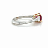 Tiffany & Co., AGL 2.00 Ct Burma Ruby and Diamond Ring, Platinum and 18K