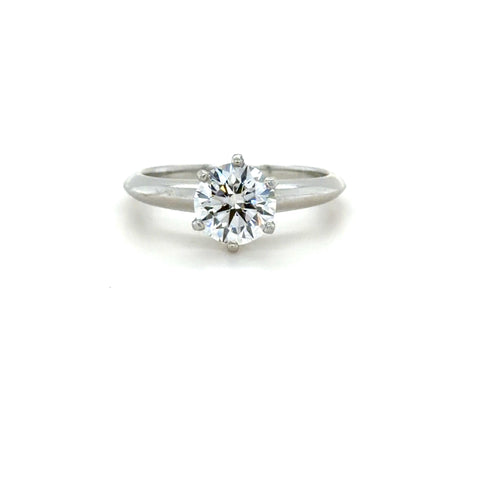 Tiffany & Co. Platinum Engagement Ring 1.25ct Diamond Size 6 Platinum
