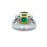 Tiffany & Co. 4.31ct Emerald Ring with Diamonds in 18k Gold